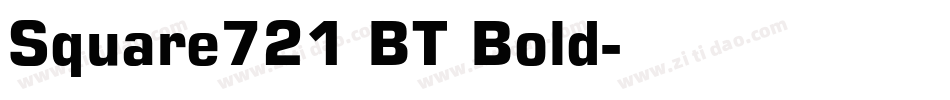 Square721 BT Bold字体转换